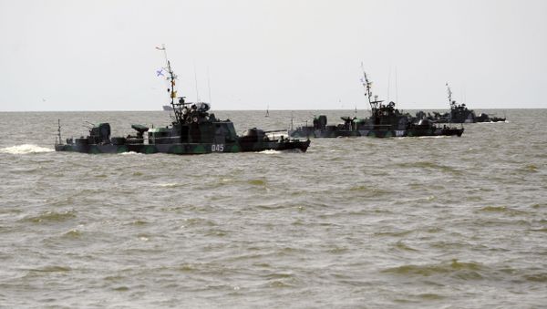 Учения на Каспийской флотилии - Sputnik Азербайджан