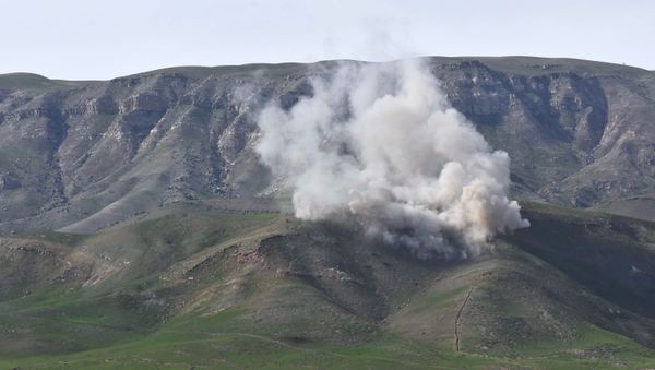 Взрыв во время учений, фото из архива - Sputnik Азербайджан