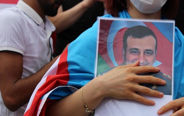 Акция в поддержку Азербайджана в Стамбуле - Sputnik Азербайджан