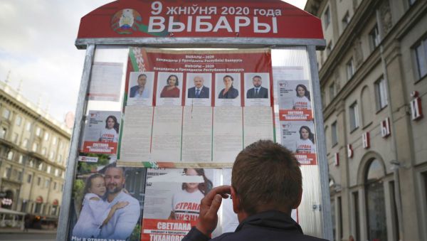 Во время выборов в Беларуси - Sputnik Азербайджан