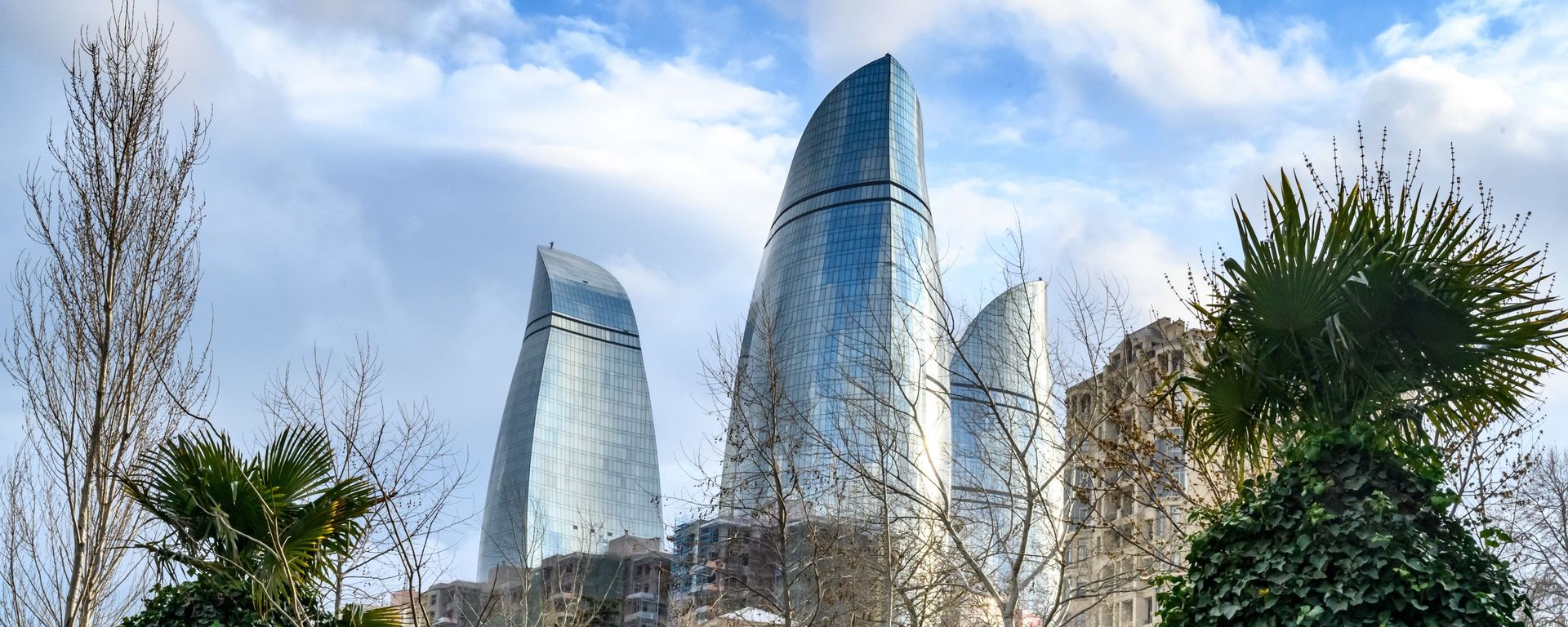 Вид на Flame Towers в Баку, фото из архива - Sputnik Азербайджан, 1920, 09.04.2021