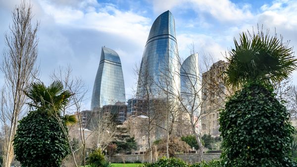 Вид на Flame Towers в Баку, фото из архива - Sputnik Азербайджан