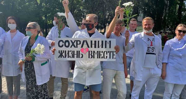 Сохраним жизнь вместе: пятый день протестов в Беларуси   - Sputnik Азербайджан