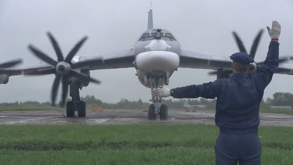 Истребители ВВС Японии перехватили российские Ту-95МС над Японским морем и Тихим океаном - Sputnik Азербайджан