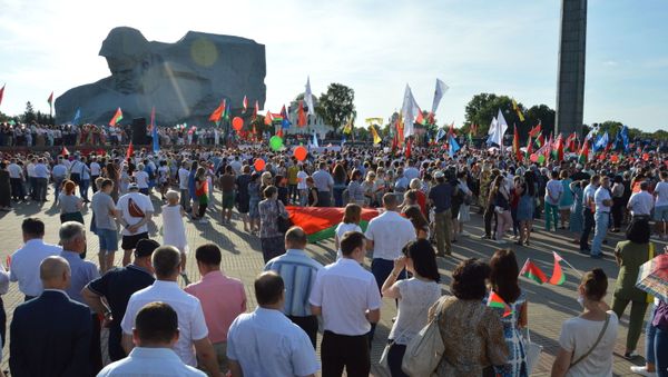 Митинги, цепи, акции и пробки в Беларуси  - Sputnik Азербайджан