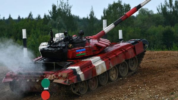 Азербайджанские танкисты, фото из архива - Sputnik Азербайджан