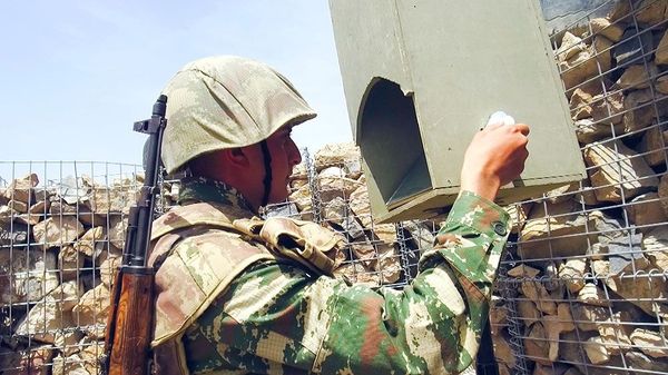 Азербайджанский военнослужащий на боевой позиции, фото из архива - Sputnik Азербайджан