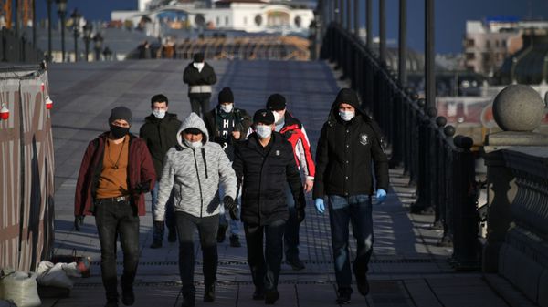 Мигранты в России, фото из архива - Sputnik Азербайджан