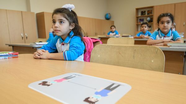 20 nömrəli məktəbdə tədris prosesi - Sputnik Азербайджан