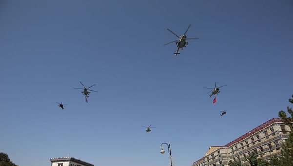 Azərbaycan və Türkiyə HHQ-nin aviasiya vasitələri Naxçıvan şəhəri üzərində birgə uçuşlar keçirib - Sputnik Азербайджан