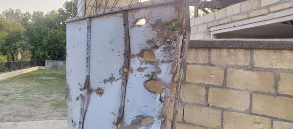 Разрушенный в результате обстрела жилой дом в Тертерском районе Азербайджана - Sputnik Азербайджан