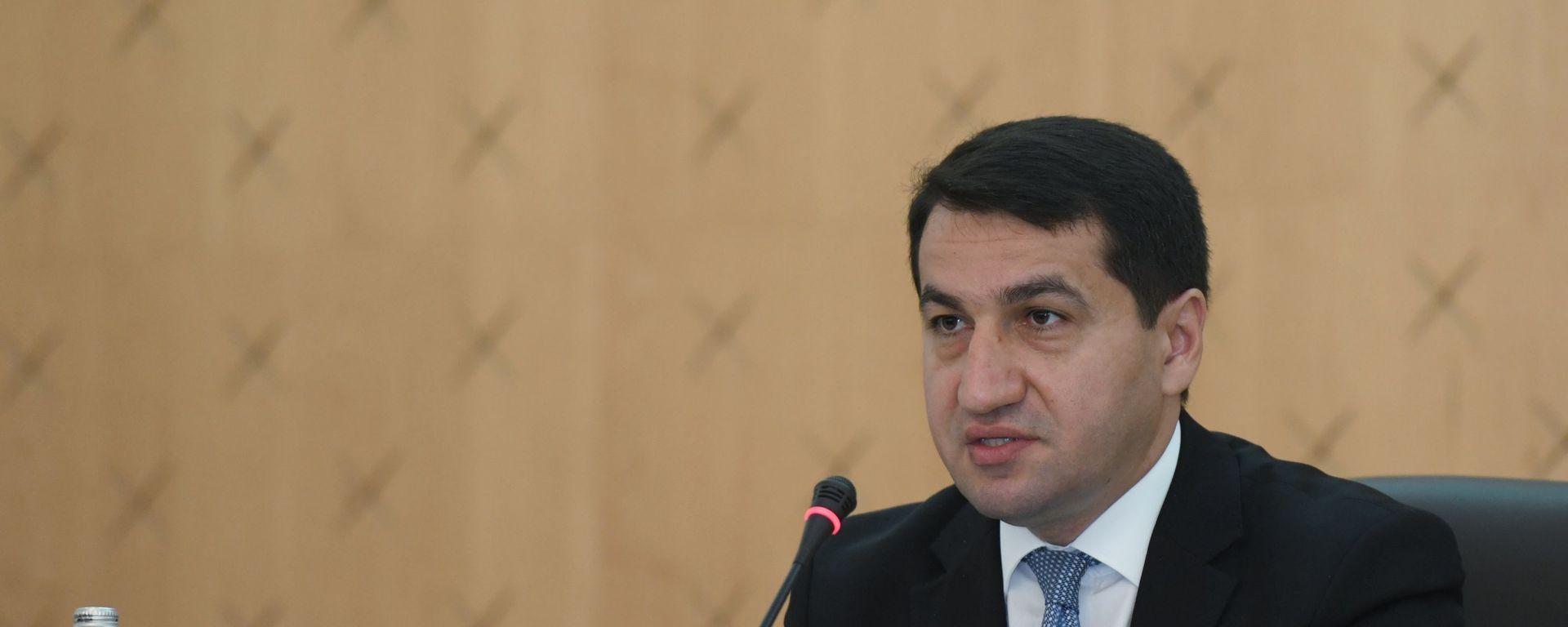 Помощник Президента Азербайджана - заведующий отделом по вопросам внешней политики Хикмет Гаджиев  - Sputnik Азербайджан, 1920, 11.12.2021