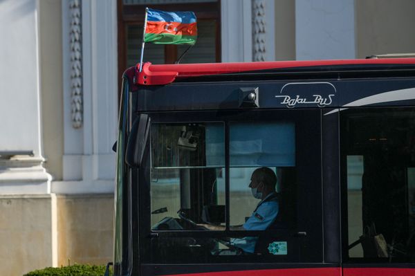 Флаги Азербайджана на улицах Баку. - Sputnik Азербайджан