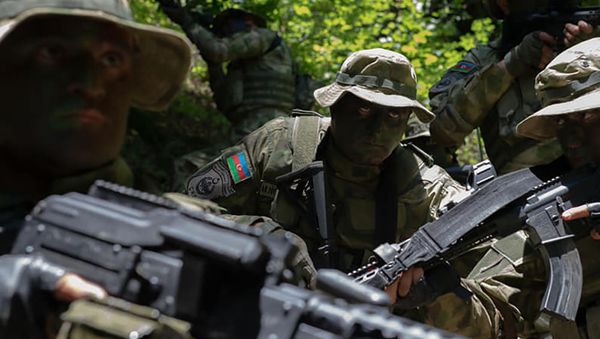Азербайджанские военнослужащие, фото из архива - Sputnik Азербайджан