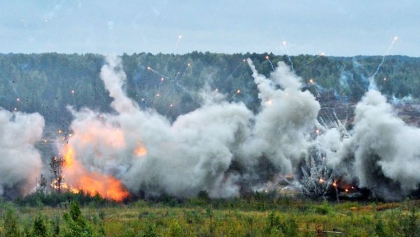 Взрывы во время учений, фото из архива - Sputnik Азербайджан