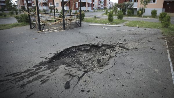 Последствия обстрелов в азербайджанском Тертере близ Карабаха  - Sputnik Азербайджан