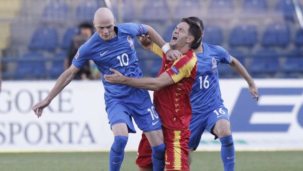 UEFA Millətlər Liqasının qrup mərhələsi çərçivəsində Monteneqro - Azərbaycan oyunu - Sputnik Азербайджан
