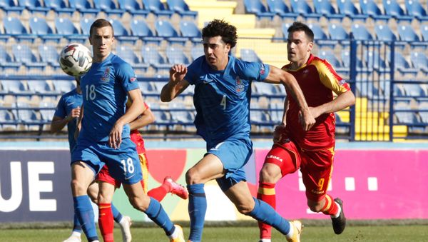 UEFA Millətlər Liqasının qrup mərhələsi çərçivəsində Monteneqro - Azərbaycan oyunu - Sputnik Азербайджан