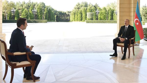 İlham Əliyev Türkiyənin “Haber Global” kanalına müsahibə verib - Sputnik Азербайджан