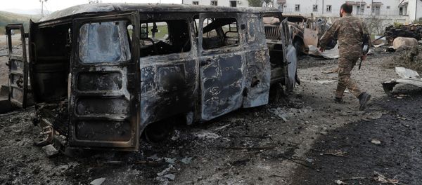 Армянские военнослужащие, фото из архива - Sputnik Азербайджан
