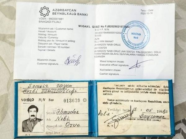 Бывший командир воинской части перечислил все свои деньги в Фонд помощи ВС - Sputnik Азербайджан