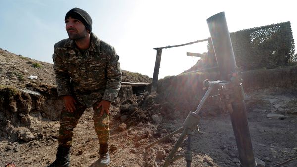 Армянский военнослужащий, фото из архива - Sputnik Азербайджан