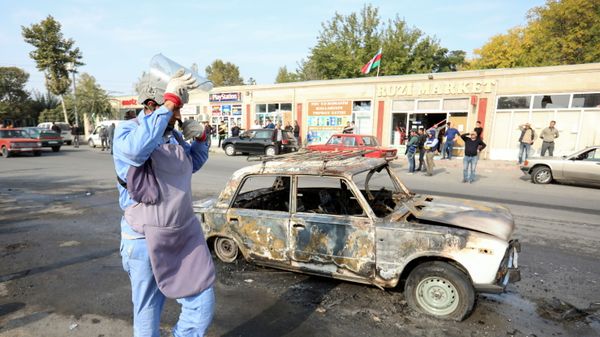 Последствия ракетного обстрела Барды - Sputnik Азербайджан