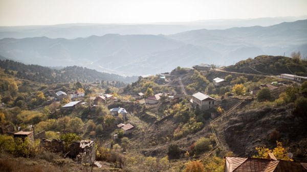 Вид на город Лачин, Азербайджан, фото из архива - Sputnik Азербайджан