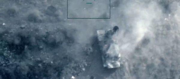Минобороны Азербайджана поделилось видео уничтожения зенитной установки противника  - Sputnik Азербайджан
