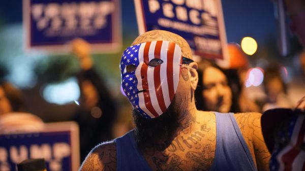 Сторонники президента Дональда Трампа протестуют в Лас-Вегасе - Sputnik Азербайджан