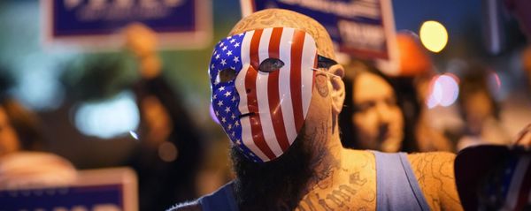 Сторонники президента Дональда Трампа протестуют в Лас-Вегасе - Sputnik Азербайджан