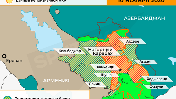 Инфографика: Итоги соглашения по Карабаху Инфографика: Итоги соглашения по Карабаху - Sputnik Азербайджан