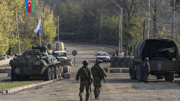Российские миротворцы в Карабахе, фото из архива - Sputnik Азербайджан