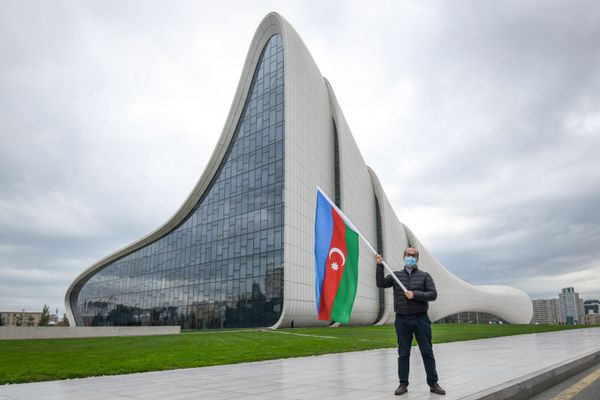 Автопробег, посвященный освобождению Кельбаджара в Баку  - Sputnik Азербайджан