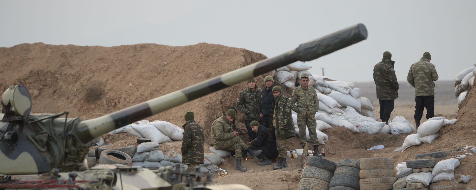 Azərbaycanın T-55 tankları Ağdamda - Sputnik Азербайджан, 1920, 13.01.2021