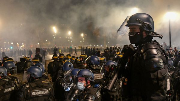 Акция протеста в Париже - Sputnik Азербайджан
