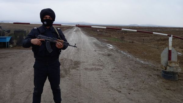 Polis əmkdaşları Ağdamda  - Sputnik Азербайджан