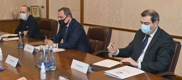 Джейхун Байрамов во время встречи с представителями МГ ОБСЕ и послом России в Азербайджане - Sputnik Азербайджан
