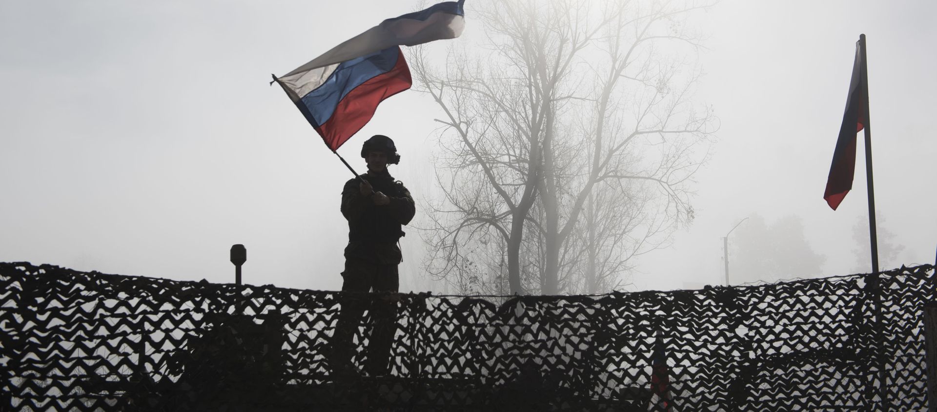Российский миротворец на блокпосту №6 на въезде в город Шуша, фото из архива - Sputnik Азербайджан, 1920, 27.03.2021