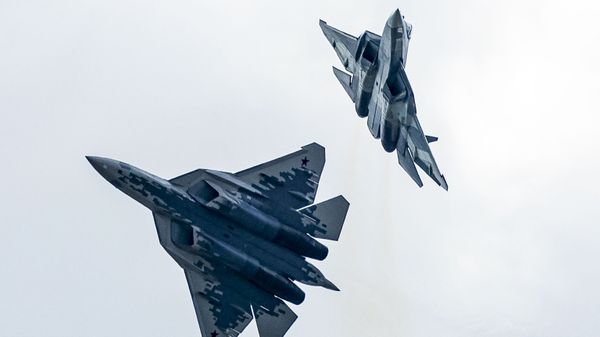 Сухой Су-57, фото из архива - Sputnik Азербайджан