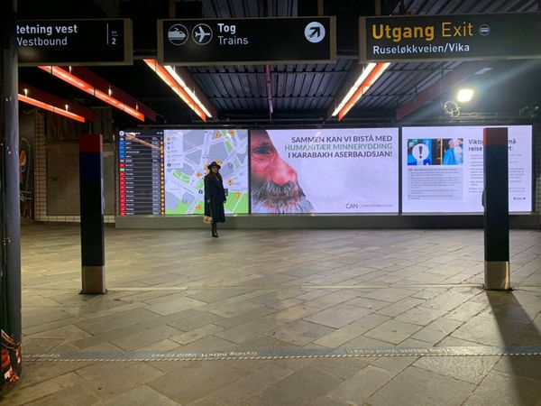 В столице Норвегии установлены билборды в поддержку Азербайджана - фото - Sputnik Азербайджан
