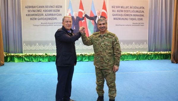 “Azərbaycan-Türkiyə qardaşlığı əbədidir, sarsılmazdır!” adlı tədbir - Sputnik Азербайджан