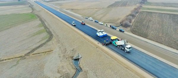 M2 magistralının 130 km-lik sonuncu hissəsinin genişləndirilməsi - Sputnik Азербайджан