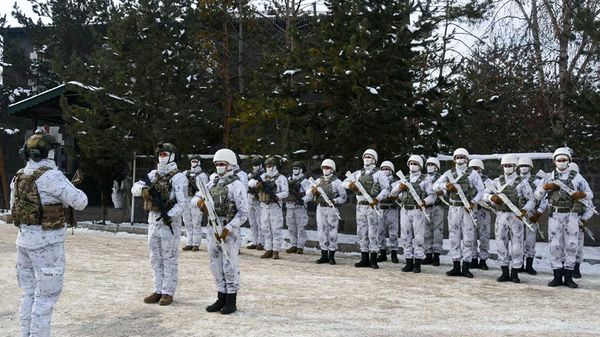 Азербайджанские военнослужащие на «Зимних учениях 2021», проходящих в Турецкой Республике - Sputnik Азербайджан