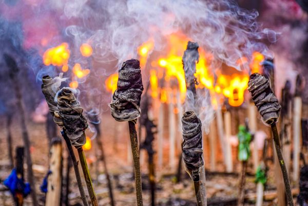 Жители отмечают традиционный праздник Хыдыр Наби в селе Юхары Ойсюзлю Товузского района Азербайджана - Sputnik Азербайджан