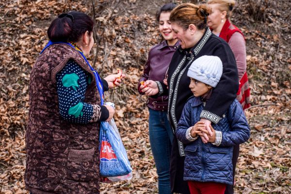 Жители отмечают традиционный праздник Хыдыр Наби в селе Юхары Ойсюзлю Товузского района Азербайджана - Sputnik Азербайджан