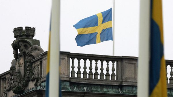 Флаг Швеции, фото из архива - Sputnik Азербайджан