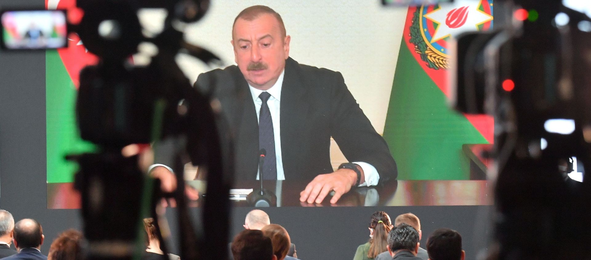 Пресс-конференция президента Азербайджана Ильхама Алиева в Баку - Sputnik Азербайджан, 1920, 26.02.2021