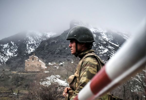 Azərbaycanın Laçın rayonun Husulu kəndində Ağoğlan məbədi-monastırı - Sputnik Азербайджан