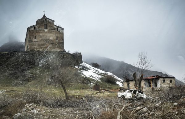 Azərbaycanın Laçın rayonun Husulu kəndində Ağoğlan məbədi-monastırı - Sputnik Азербайджан